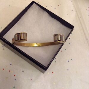 Kiam Family Gold Metal Cuff Bracelet